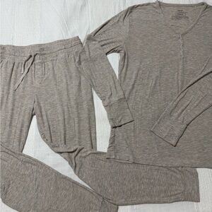 Little Sleepies Tan Cozy Pajama Set